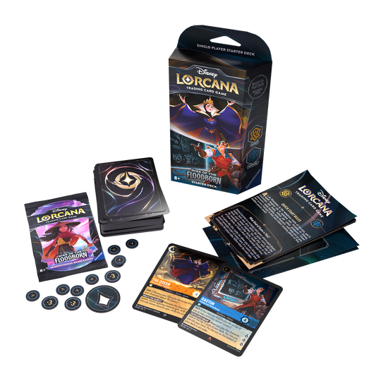 Lorcana Rise of the Floodborn - starter set Ambar y Safiro