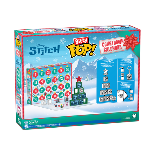 Funko Bitty Pop Countdown Calendar: Lilo y Stitch 24 Dias Navidad 2025