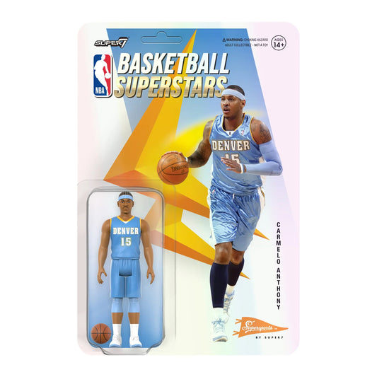 Super7 ReAction: NBA Hardwood Classics - Carmelo Anthony Nuggets