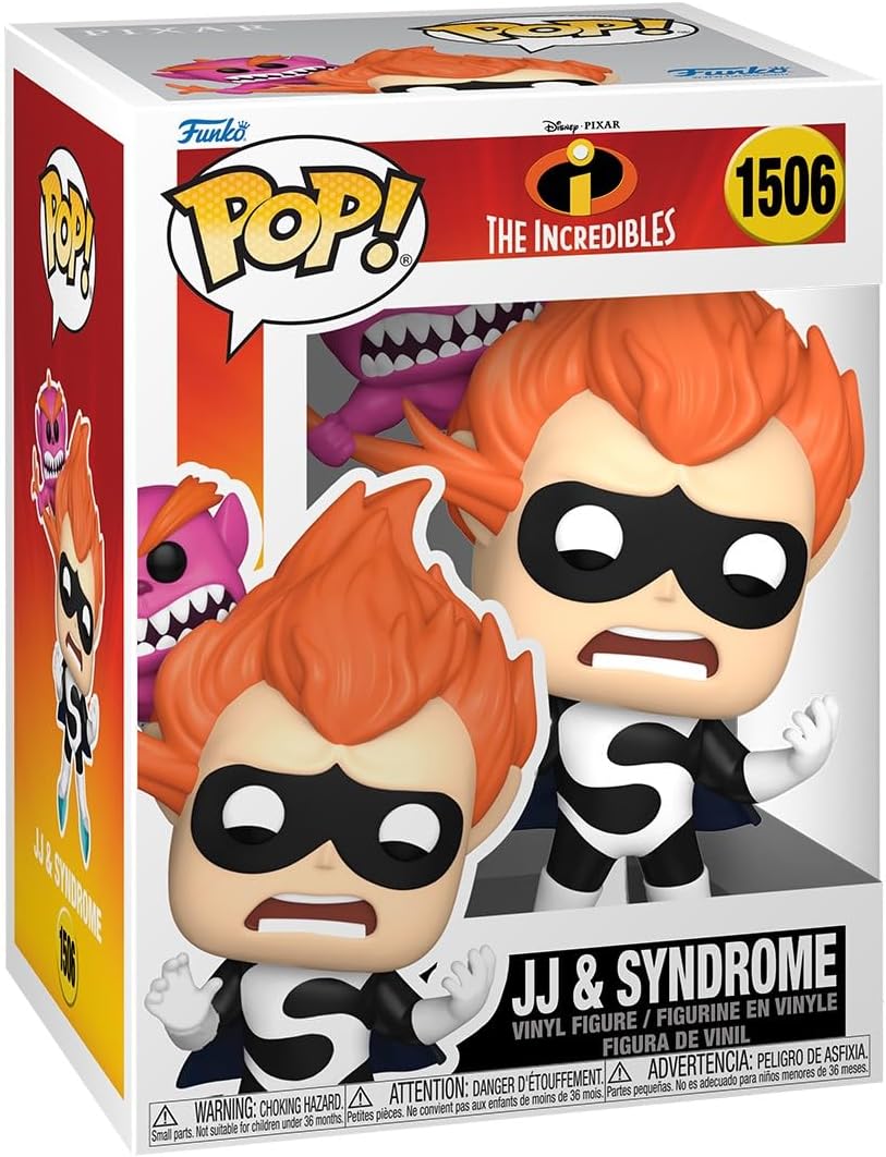 Funko Pop Premium: Pixar Los Increibles 20 Aniversario - Jack Jack y Syndrome Funko Pop Premium: Pixar Los Increibles 20 Aniversario - Jack Jack y Syndrome