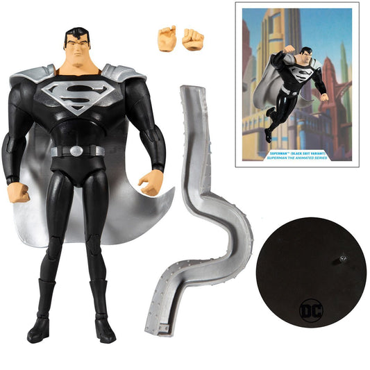 McFarlane Figura de Accion: DC Multiverse - Animated Superman Black Suit 7 Pulgadas