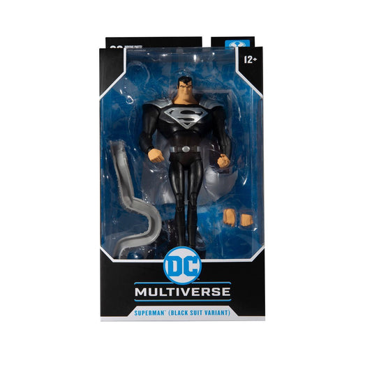 McFarlane Figura de Accion: DC Multiverse - Animated Superman Black Suit 7 Pulgadas