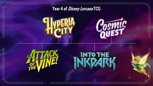 Nuevas expansiones de Disney Lorcana para 2026 y 2027: Hyperia City, Collector Boosters y versión digital