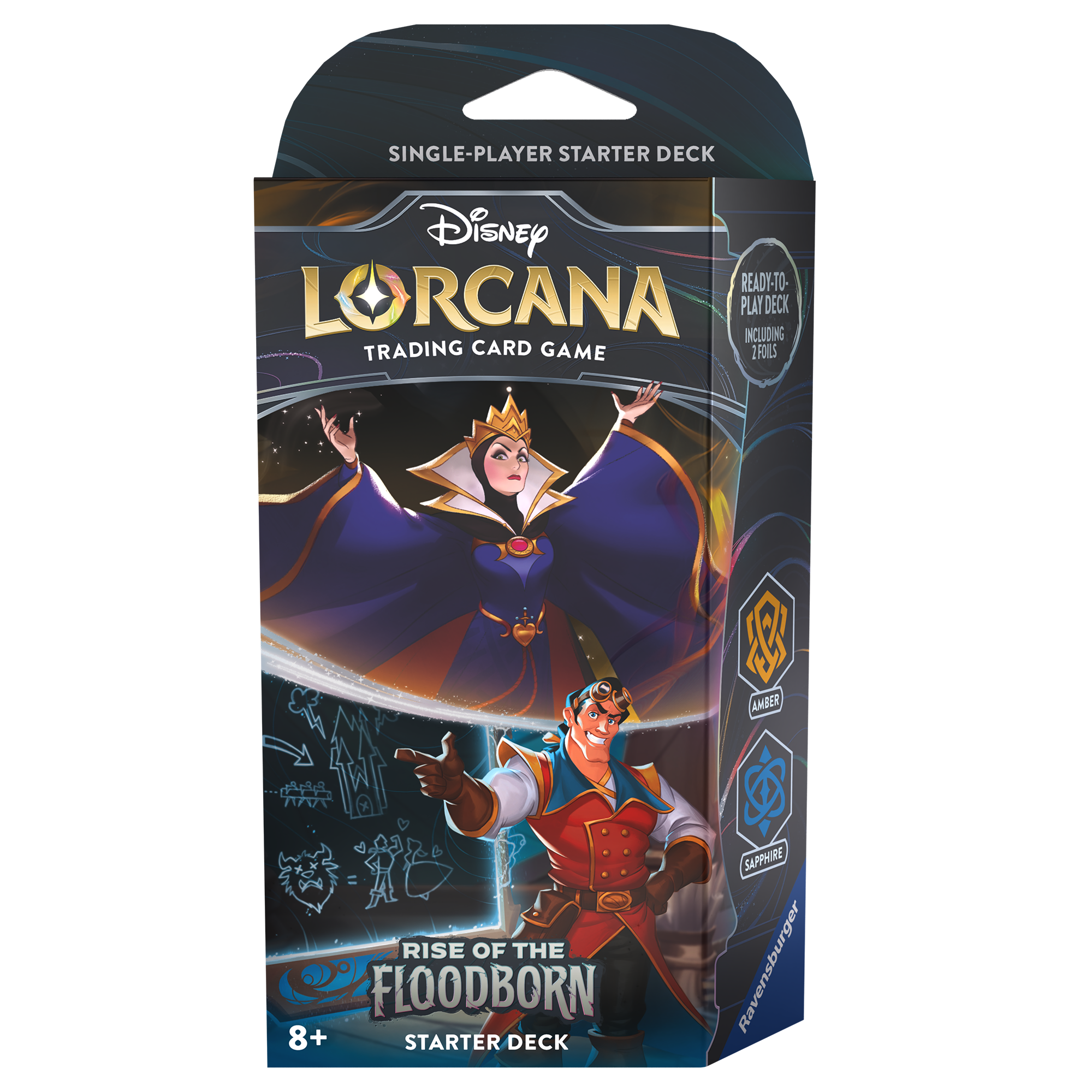 Lorcana Rise of the Floodborn - starter set Ambar y Safiro