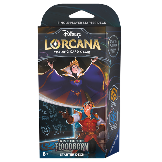 Lorcana Rise of the Floodborn - starter set Ambar y Safiro