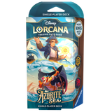 Lorcana Azurite Sea starter deck Ambar Rubí (amarillo rojo)