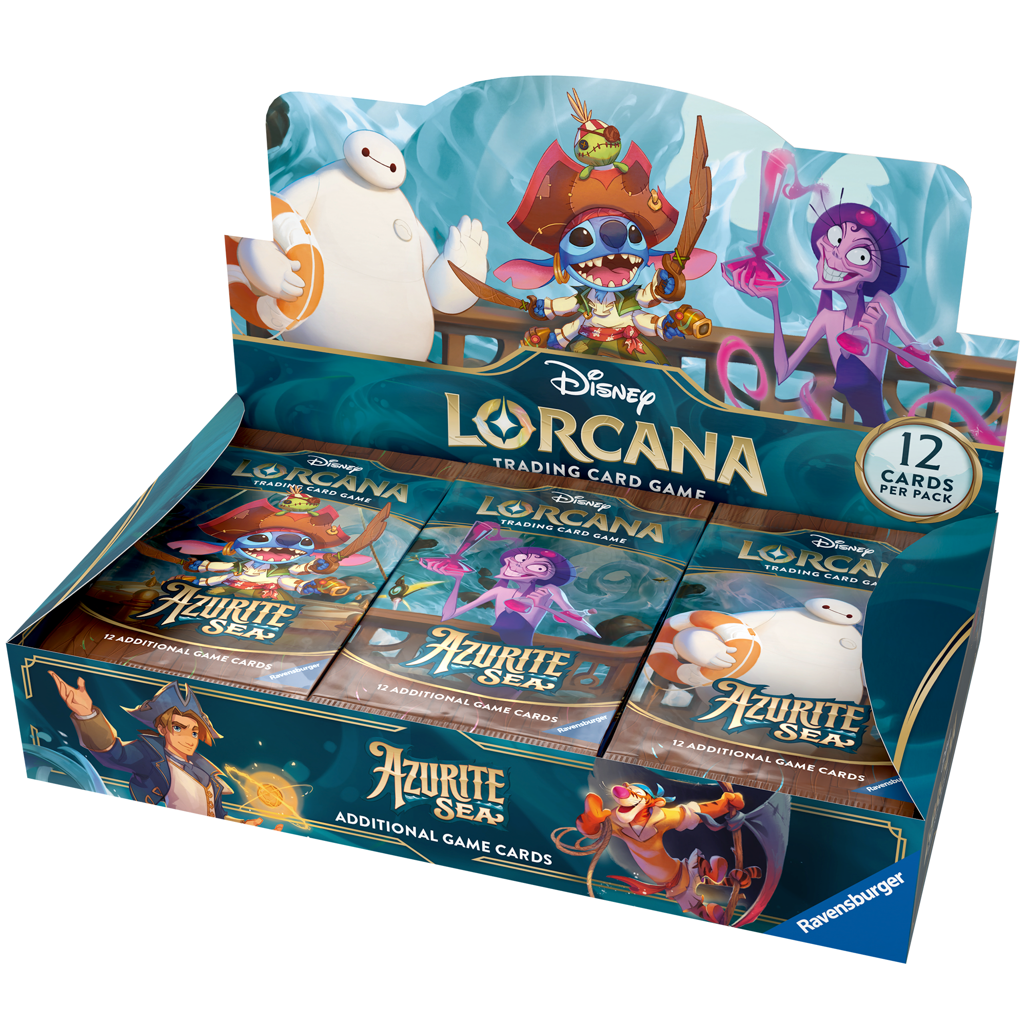 Lorcana Azurite Sea - Booster Display 24 pack en inglés