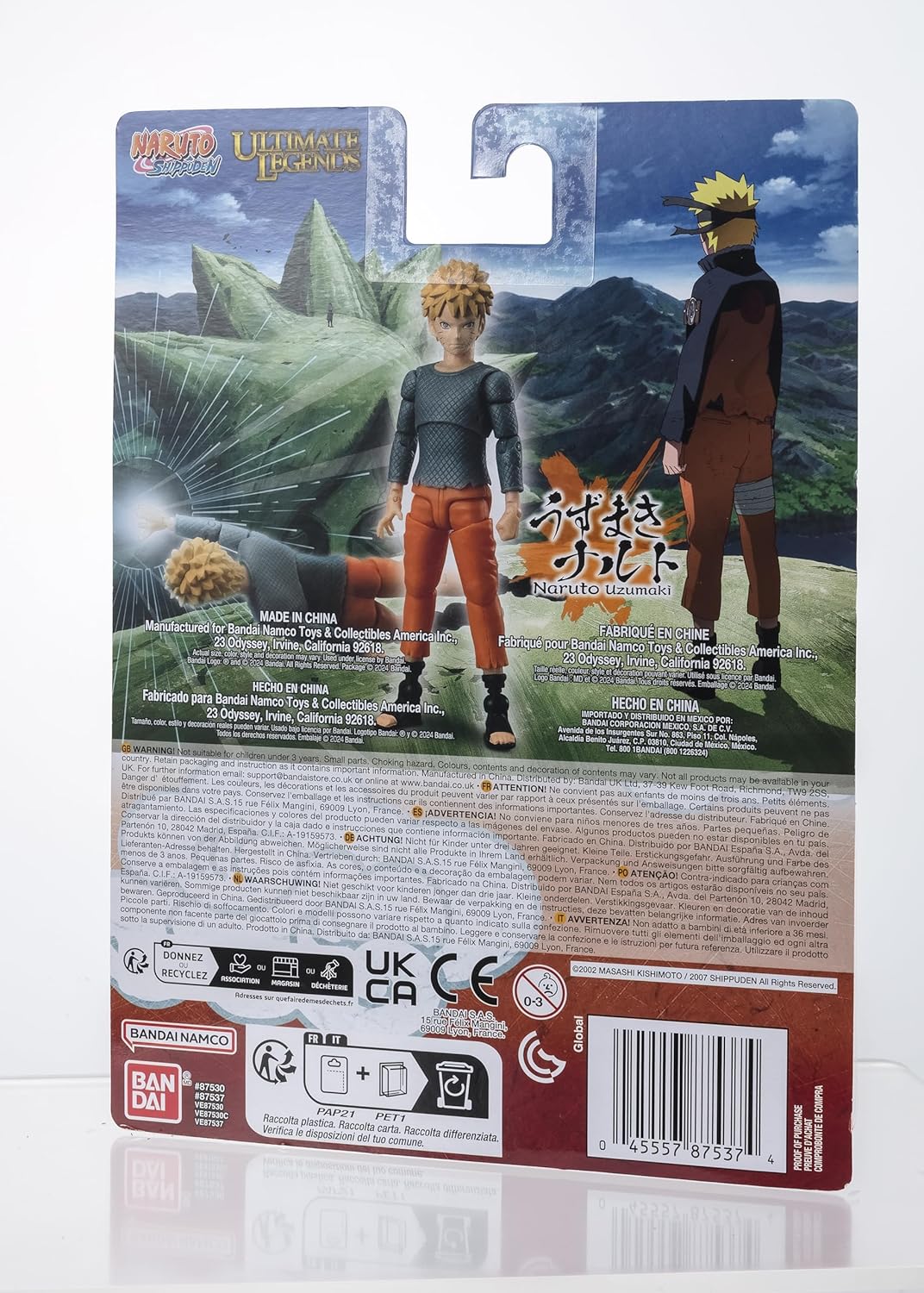 Bandai Ultimate Legends: Naruto Shippuden - Naruto Uzumaki Batalla Final Figura de Accion
