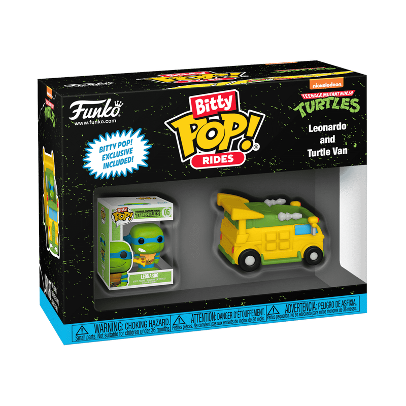 Funko Bitty Pop Ride: TMNT Tortugas Ninja - Leonardo Con Van
