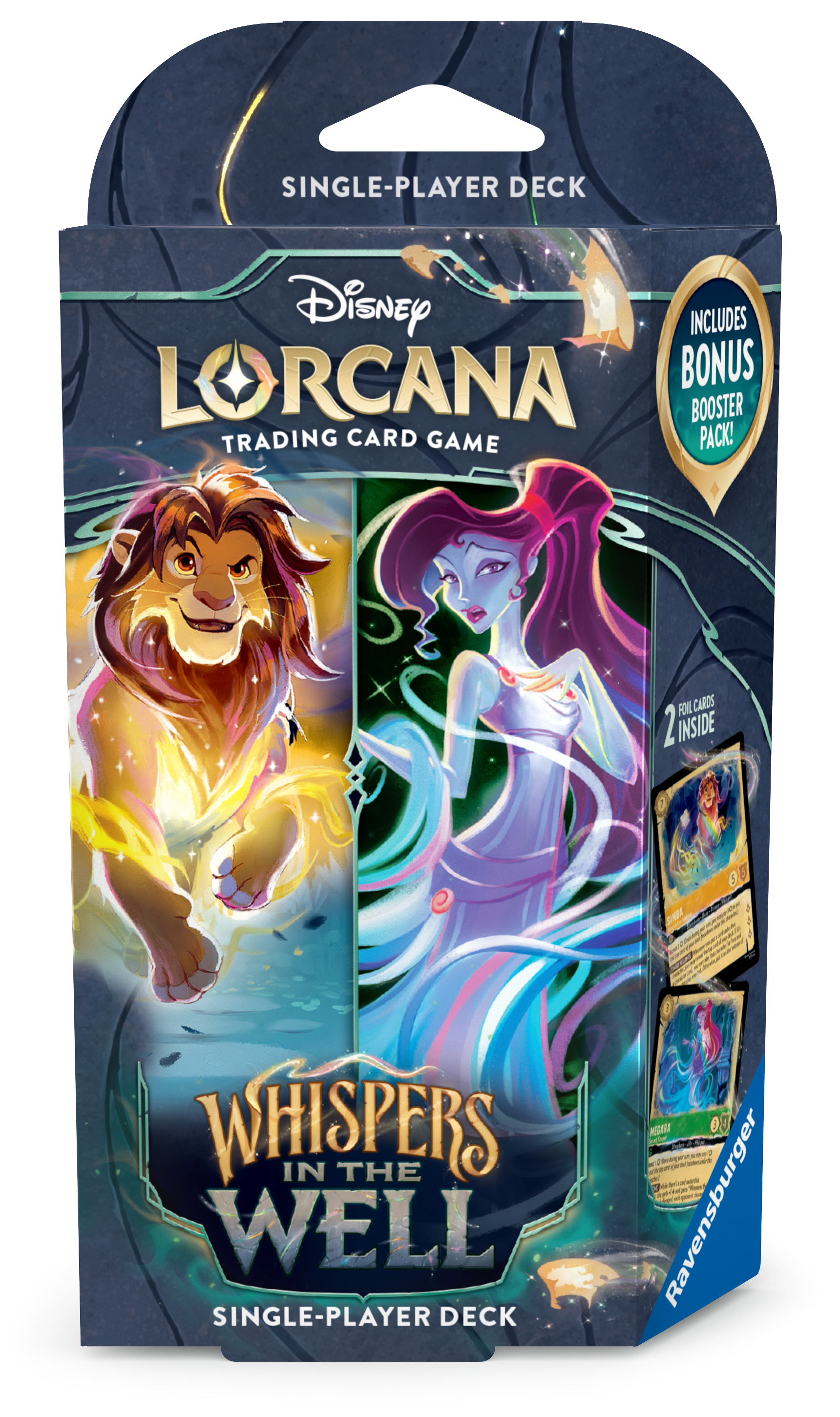 Lorcana Whispers in the Well - deck Simba y Megara