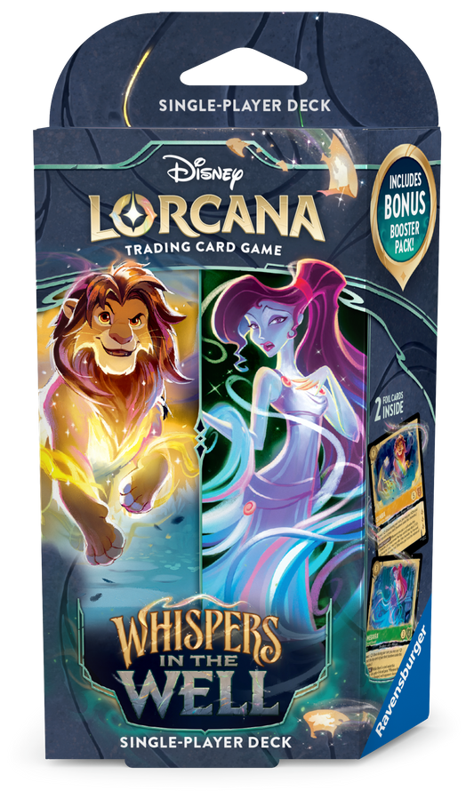 Lorcana Whispers in the Well - deck Simba y Megara