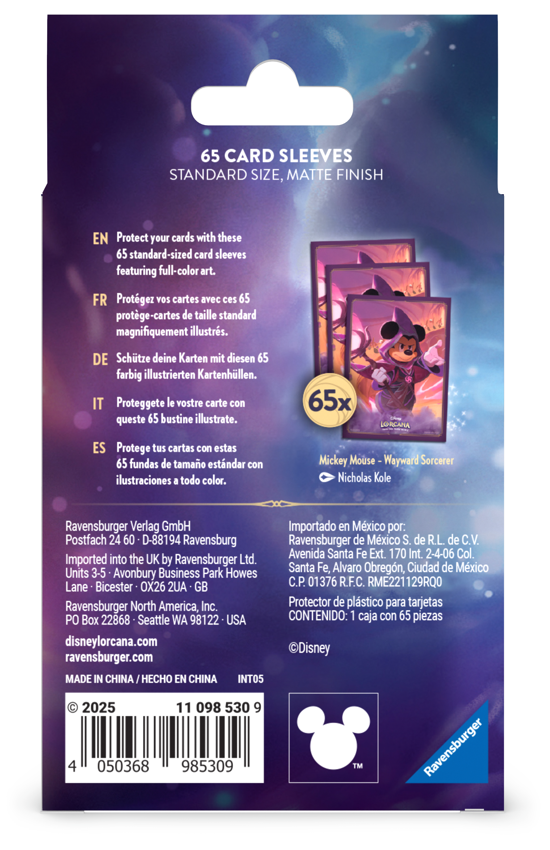 Lorcana: Reign Of Jafar - Card Sleeves A Mickey Mouse