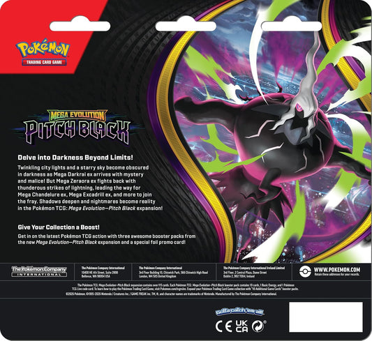 Pokemon TCG: Mega Evolucion Oscuridad Absoluta - 3 pack blister en español