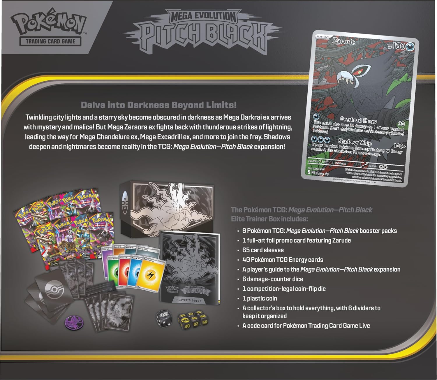 Pokemon TCG: Mega Evolution Pitch Black - Elite Trainer Box