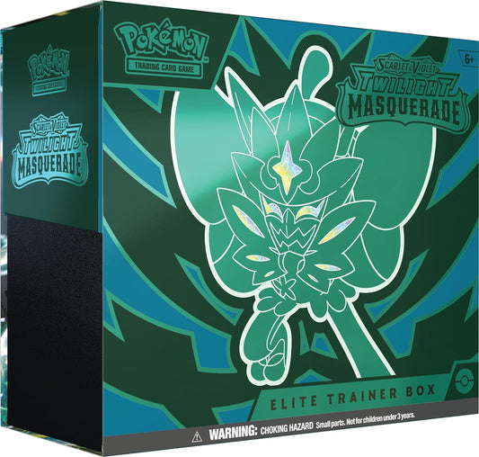 Pokemon TCG Scarlet & Violet: Twilight Masquerade - Elite Trainer Box Ogerpon En Ingles