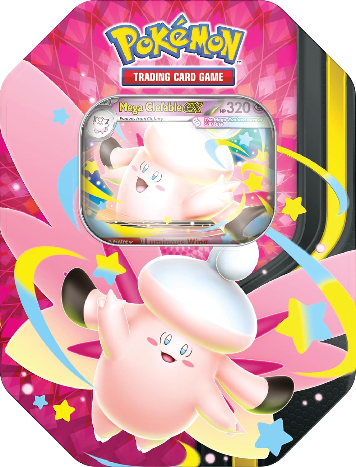 Pokemon TCG: Mega Moonlit Tin - Mega Gengar ex o Mega Clefable ex En Ingles