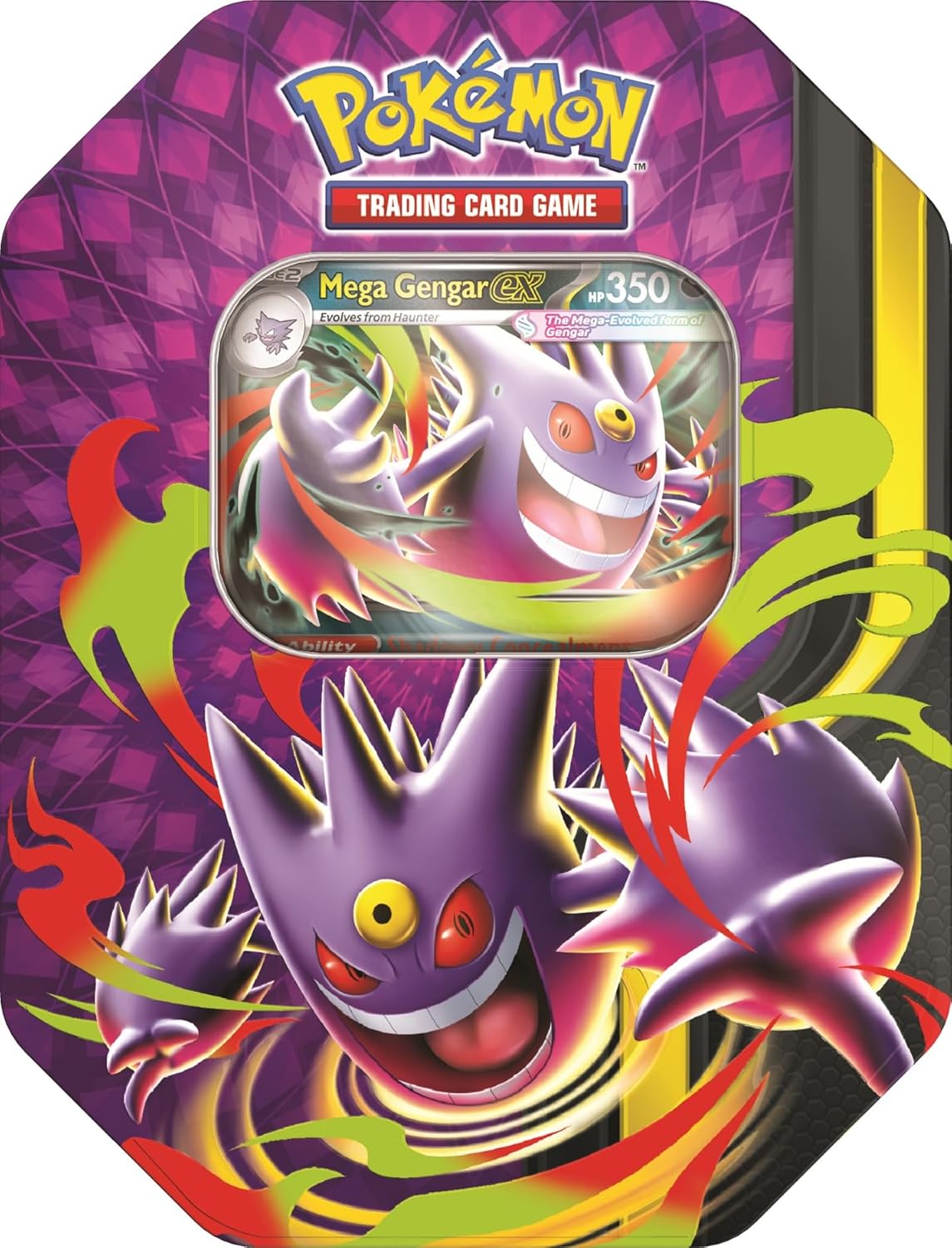 Pokemon TCG: Mega Moonlit Tin - Mega Gengar ex o Mega Clefable ex En Ingles