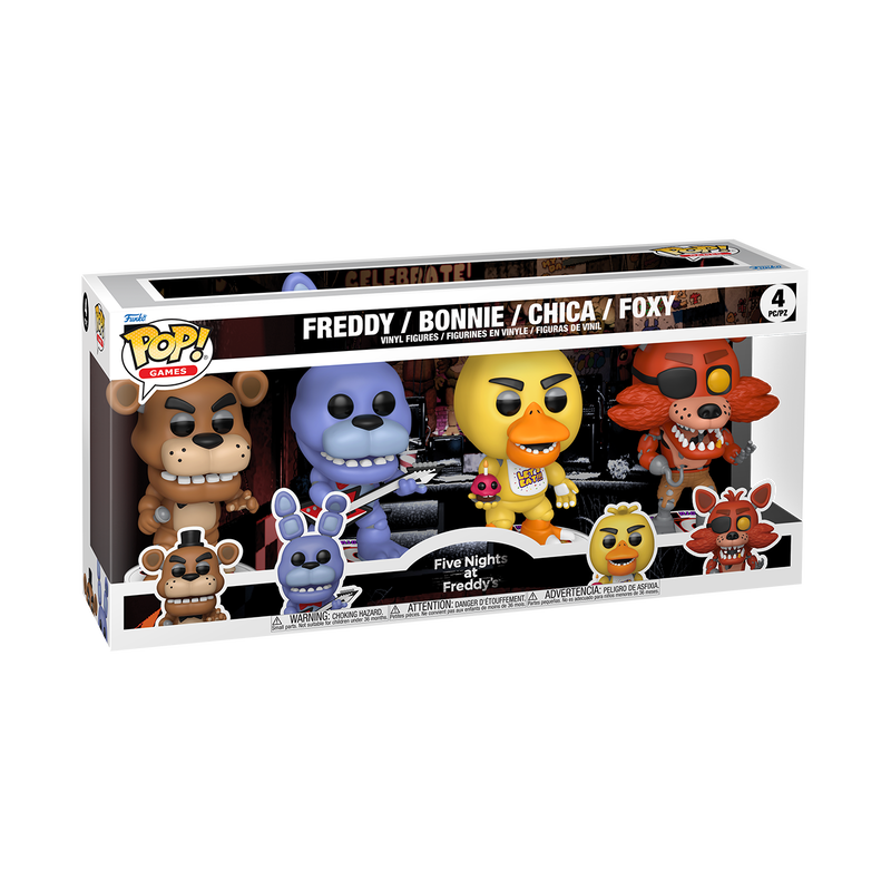 Funko Pop Games: Five Nights At Freddys - Personajes 4 Pack