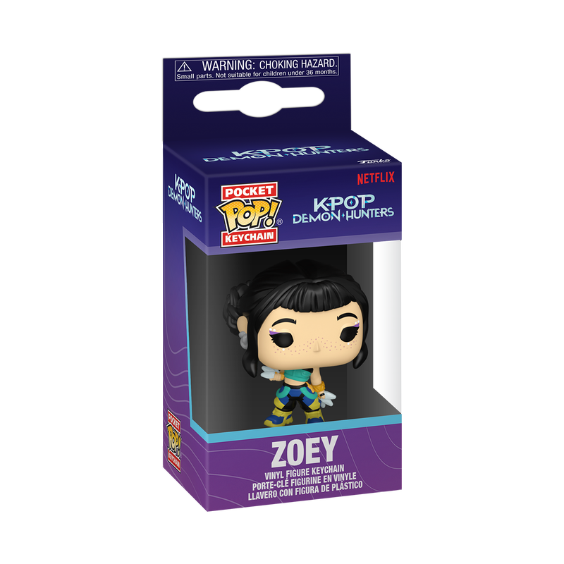 Funko Pop Keychain: K-Pop Demon Hunters - Zoey Llavero