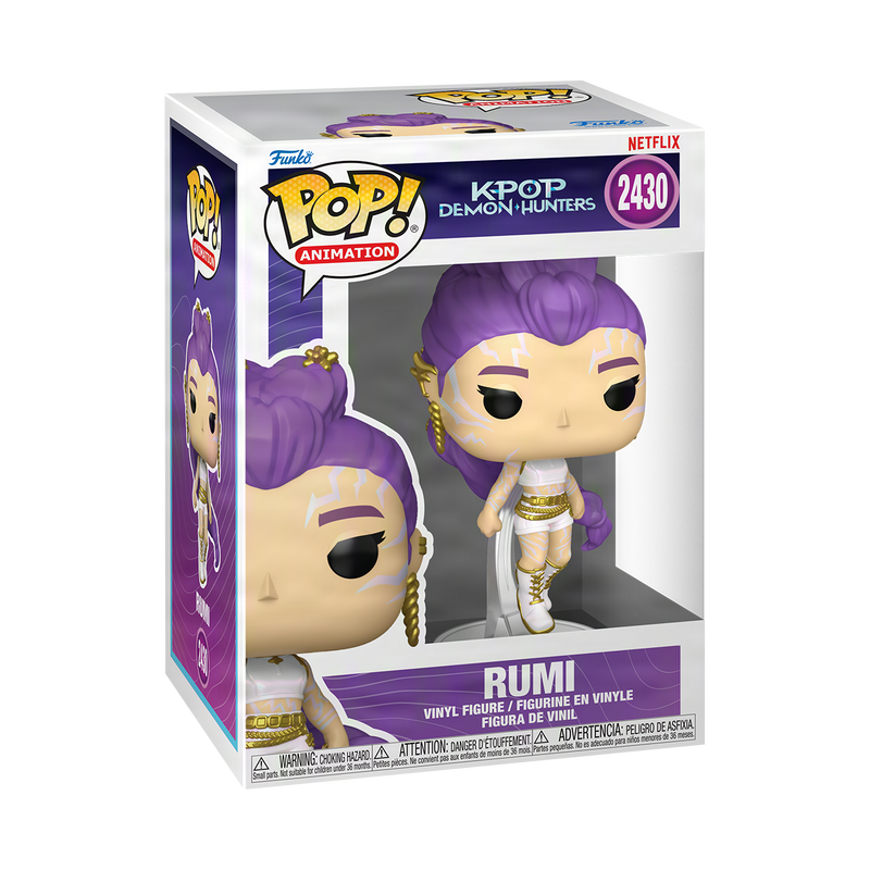 Funko Pop Animation: K Pop Demon Hunters - Rumi atuendo blanco