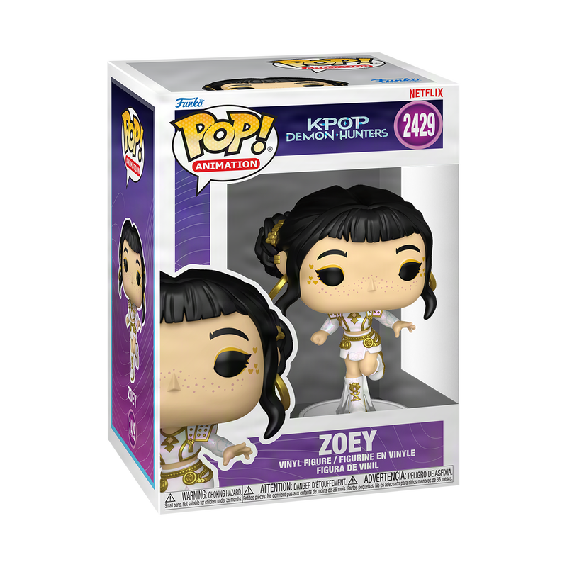 Funko Pop Animation: K Pop Demon Hunters - Zoey atuendo blanco
