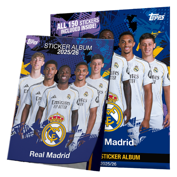 Topps Real Madrid Sticker Album: Complete Set Album + Stickers 2025/26