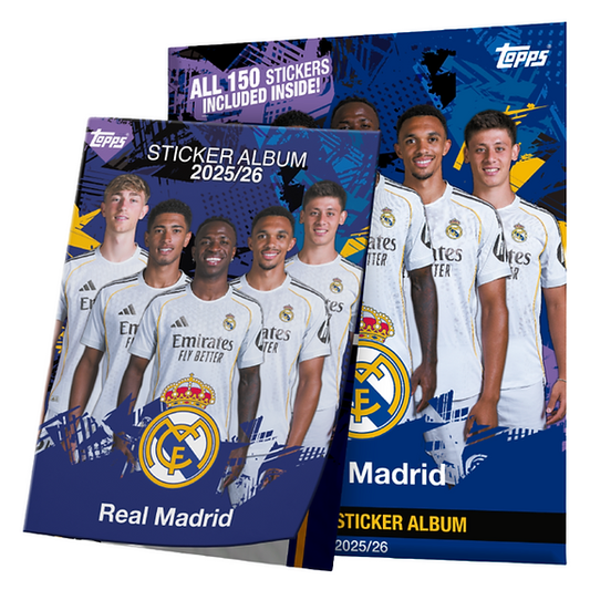 Topps Real Madrid Sticker Album: Complete Set Album + Stickers 2025/26