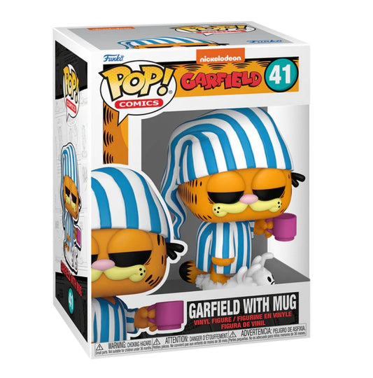 Funko Pop Garfield - Garfield en pijama con taza