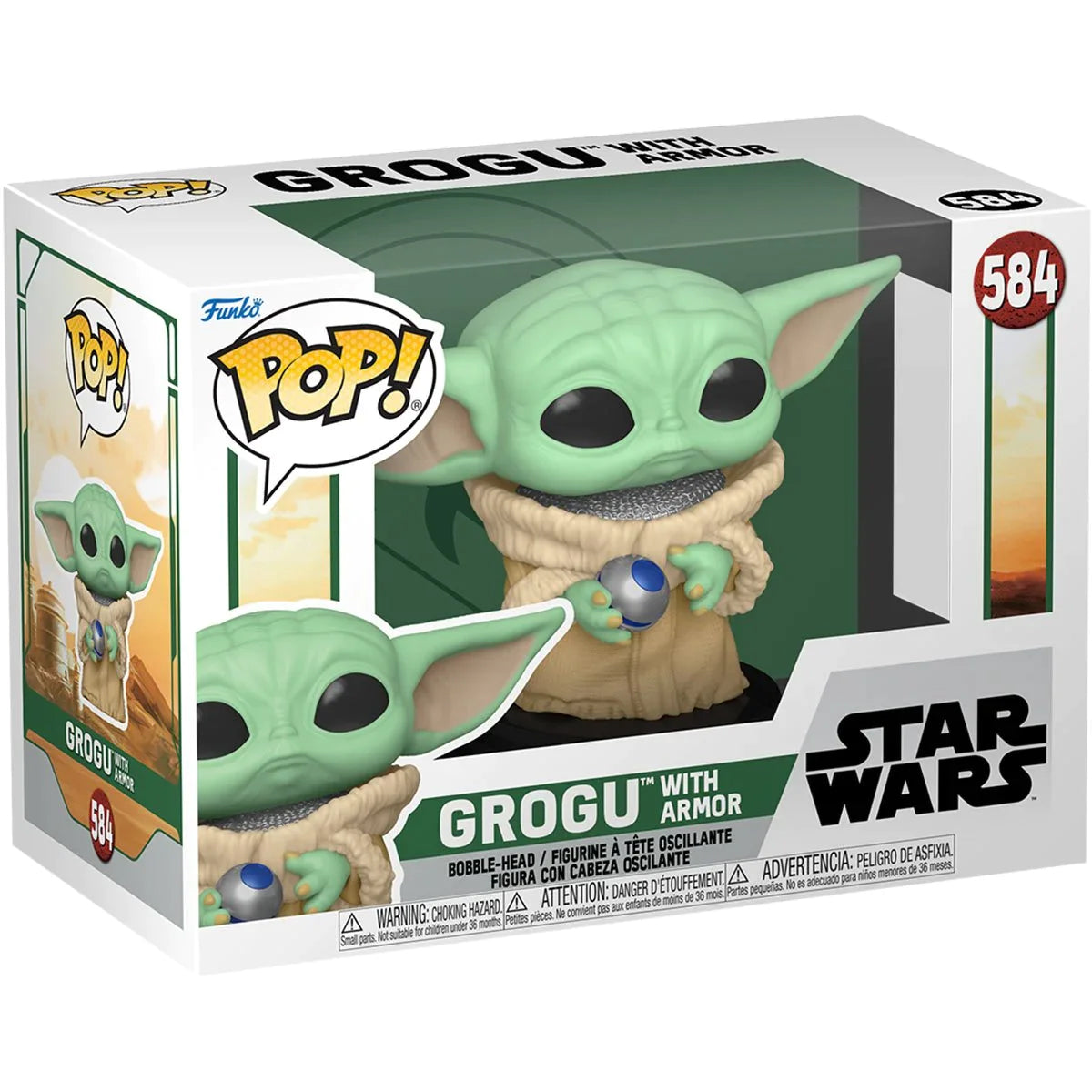 Funko Pop Star Wars: Book of Boba Fett - Grogu Con Armadura