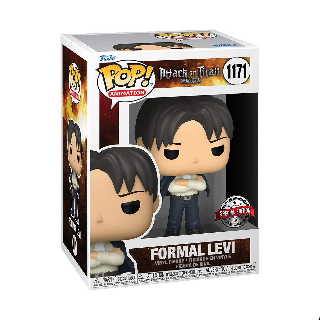 Funko Pop Attack on Titan - Levi Formal Exclusivo