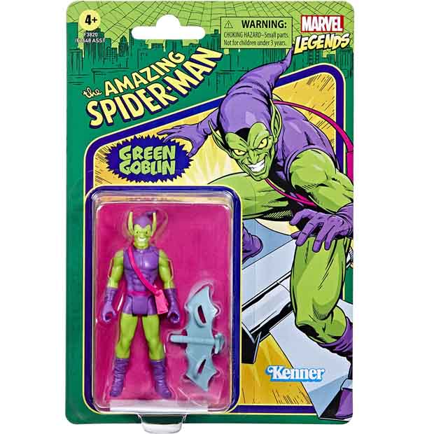 Marvel Legends Retro: Spiderman - Duende Verde 3.75 pulgadas