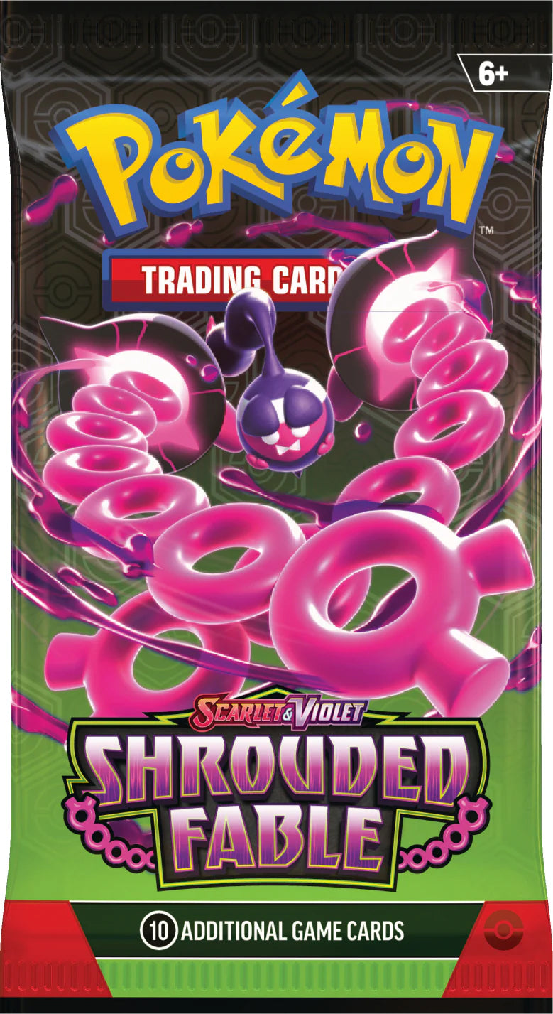 Pokemon TCG Scarlet & Violet: Shrouded Fable - Elite Trainer Box Okidogi, Munkidori y Fezandipiti En Ingles