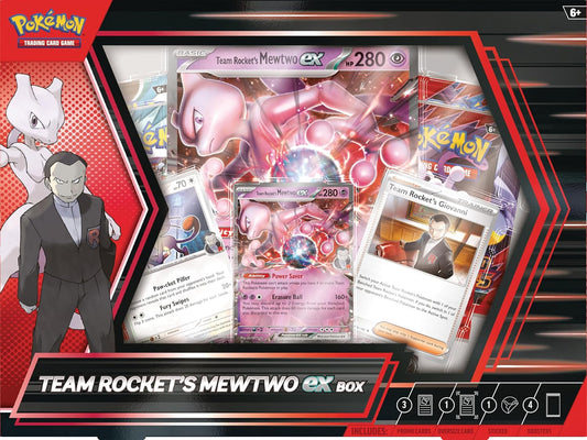 Pokémon TCG: Team Rockets Mewtwo ex Box en Inglés